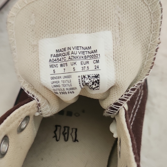 Converse Kids Sneakers - Dark Brown and White - Picture 5 of 5